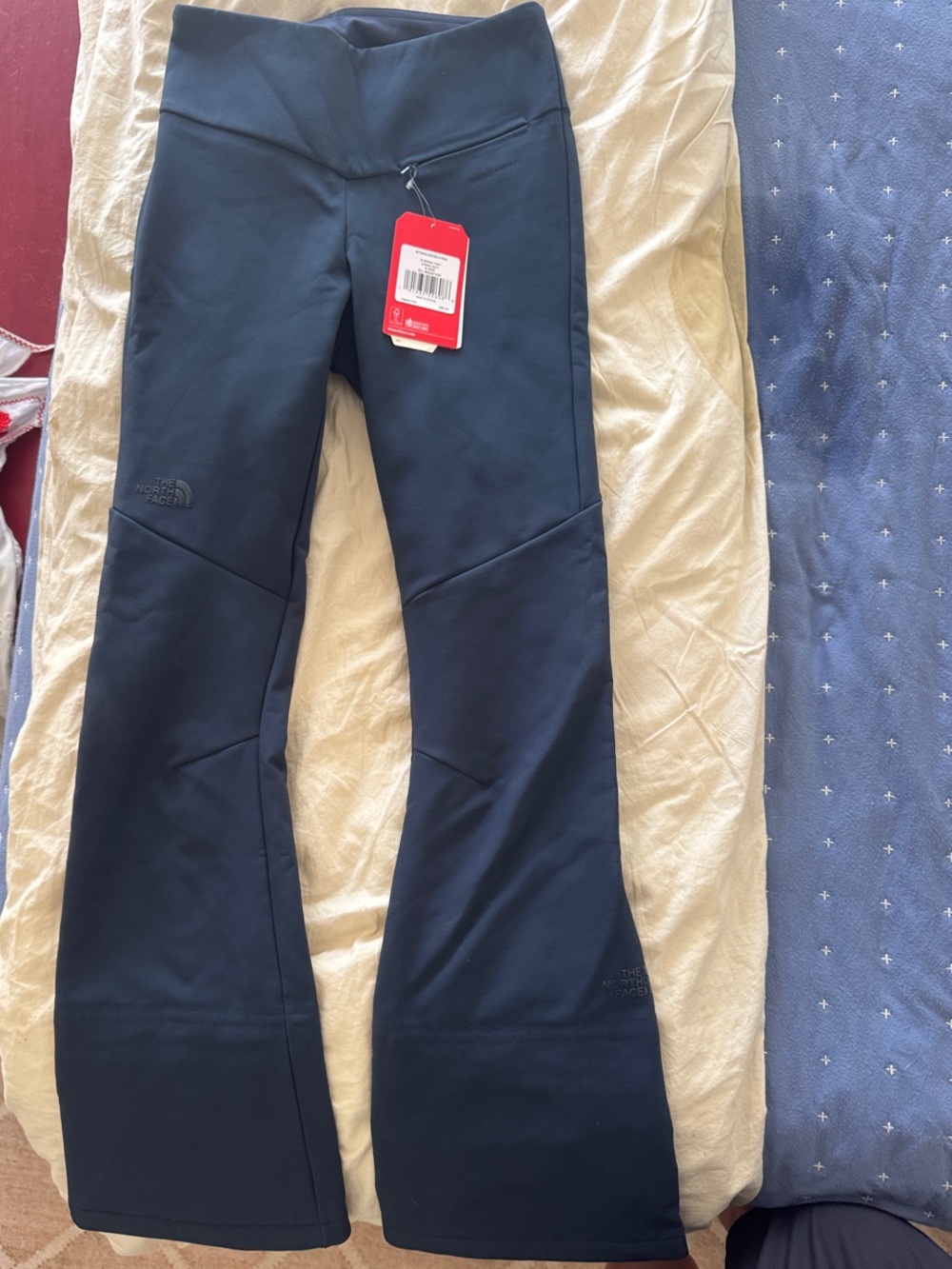 The North Face Navy Blue Flare Ski Snoga Pant